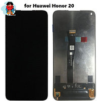 Экран для Huawei Honor 20 с тачскрином, цвет: черный
