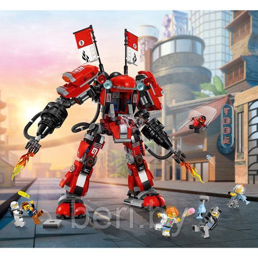 06052 Конструктор Lepin "Огненный робот Кая" Ниндзяго Муви, 1010 деталей, Аналог Lego Ninjago Movie 70615 - фото 9 - id-p109168454