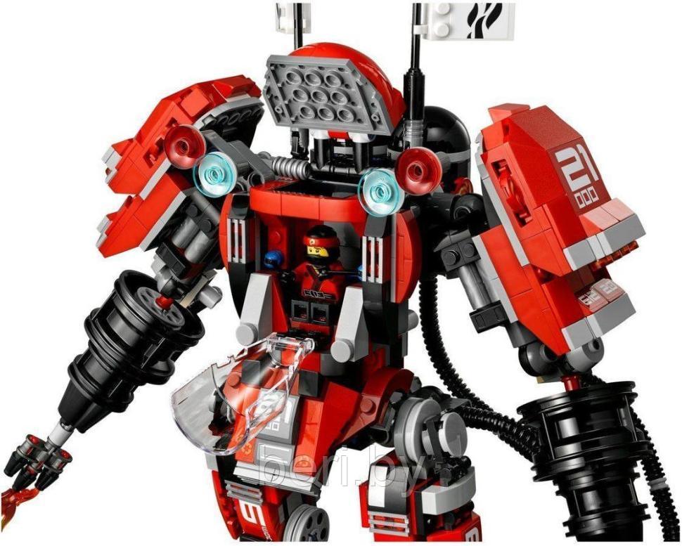 06052 Конструктор Lepin "Огненный робот Кая" Ниндзяго Муви, 1010 деталей, Аналог Lego Ninjago Movie 70615 - фото 5 - id-p109168454