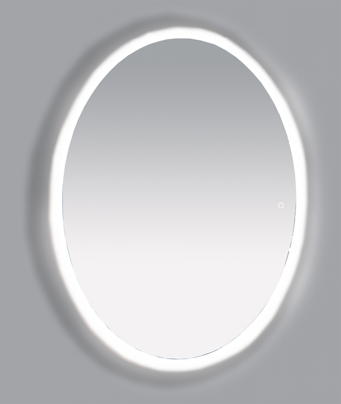 Зеркало Misty 4 Неон LED 600х800 сенсор на зеркале (овальное)