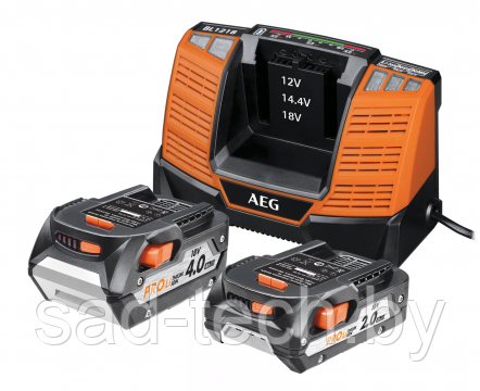 Аккумулятор (2) с зарядным устройством AEG SETLL18X02BL2 (в сумке) - фото 1 - id-p109171965