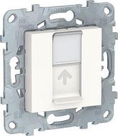 Розетка компьютерная Schneider Electric Unica New NU541118 (RJ45, cat.5e, UTP, белая)