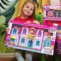 Домик для кукол Лол Lol, игровой кукольный набор для девочек, игрушечный дом куклы, Домик Милашки Лол 3 части
