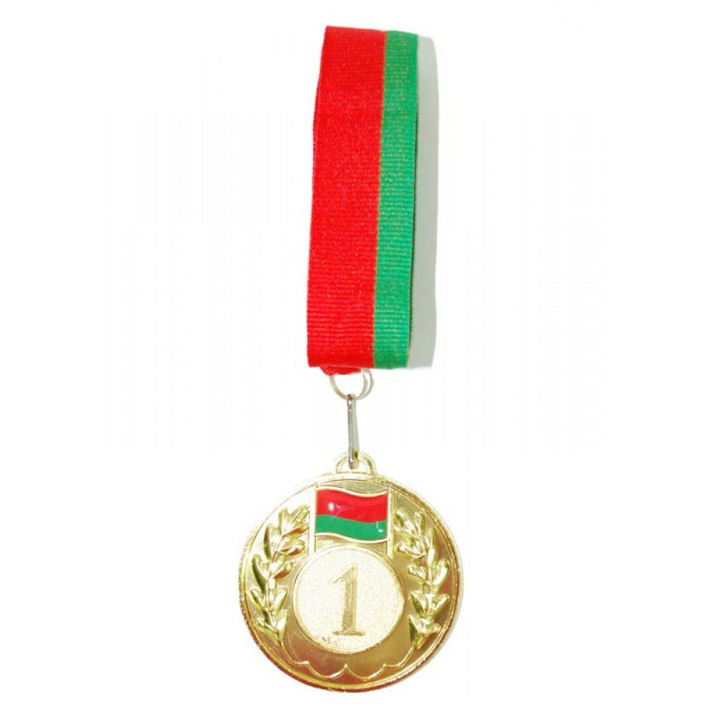 Медаль 6.5 см с ленточкой , арт. 5201-10-G ( 1 место) - фото 1 - id-p7130474