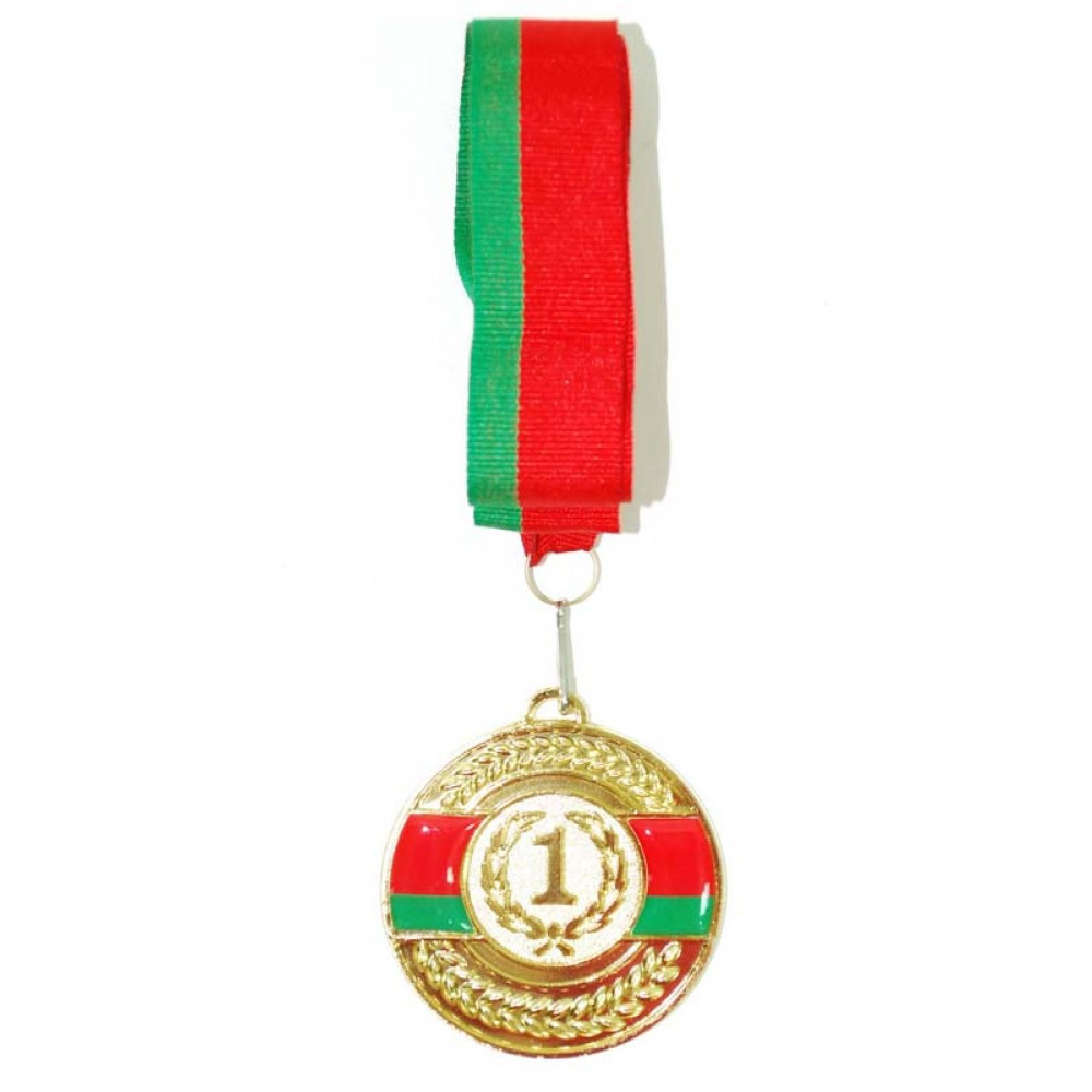 Медаль 6.5 см с ленточкой , арт.5201-16-G (1 место) - фото 1 - id-p7130475