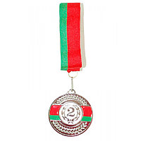 Медаль 6.5 см с ленточкой , арт.5201-16-S (2 место)