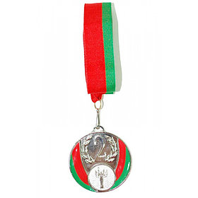 Медаль  6.5см с ленточкой , арт.5201-7-S (2 место)
