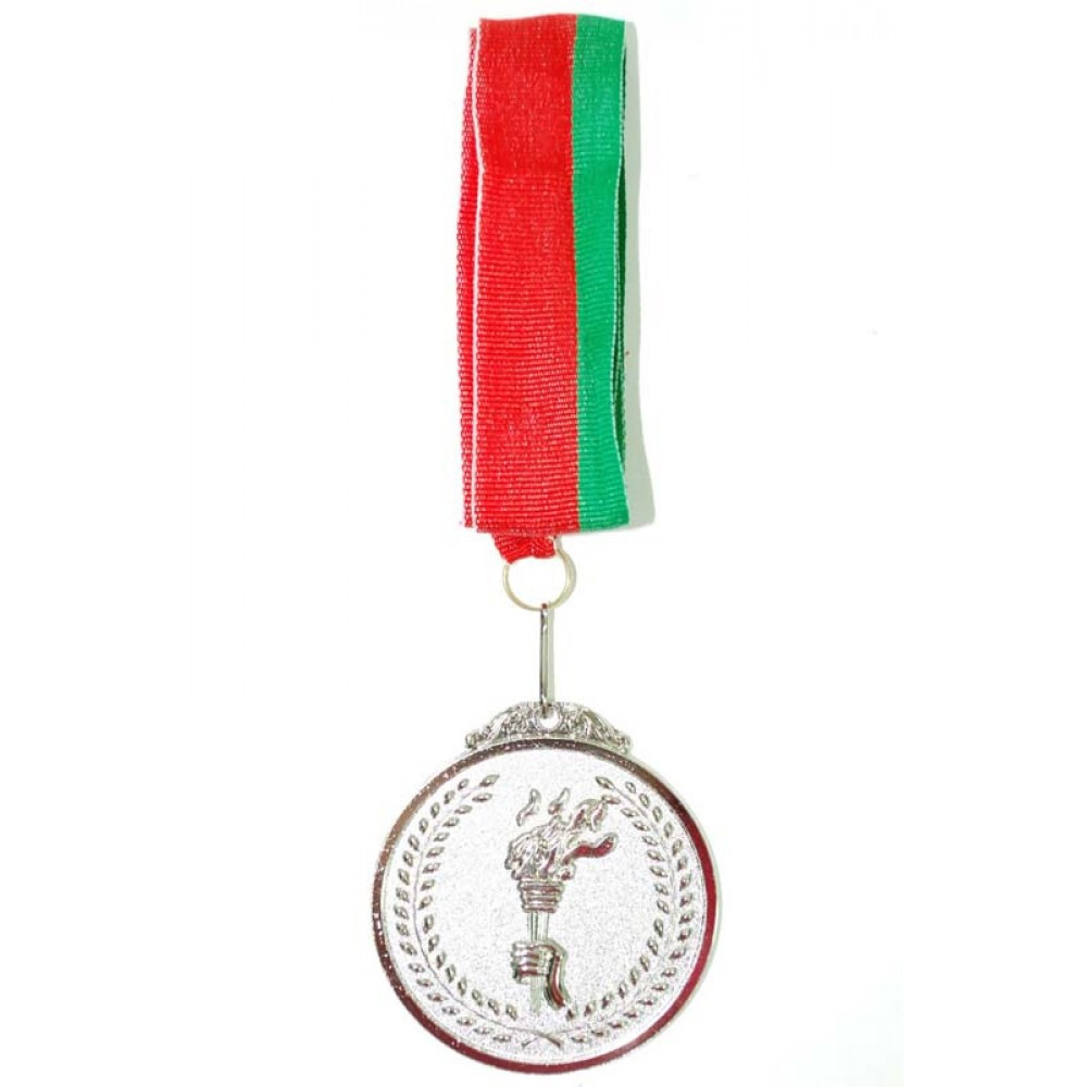 Медаль 6.5 см с ленточкой арт. HJ-6.5-S (2 место) - фото 1 - id-p65606009