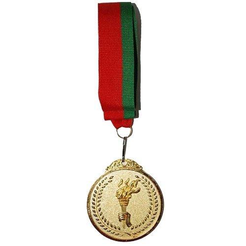 Медаль 6.5 см с ленточкой арт.HJ-6.5-G (1 место) - фото 1 - id-p65606012