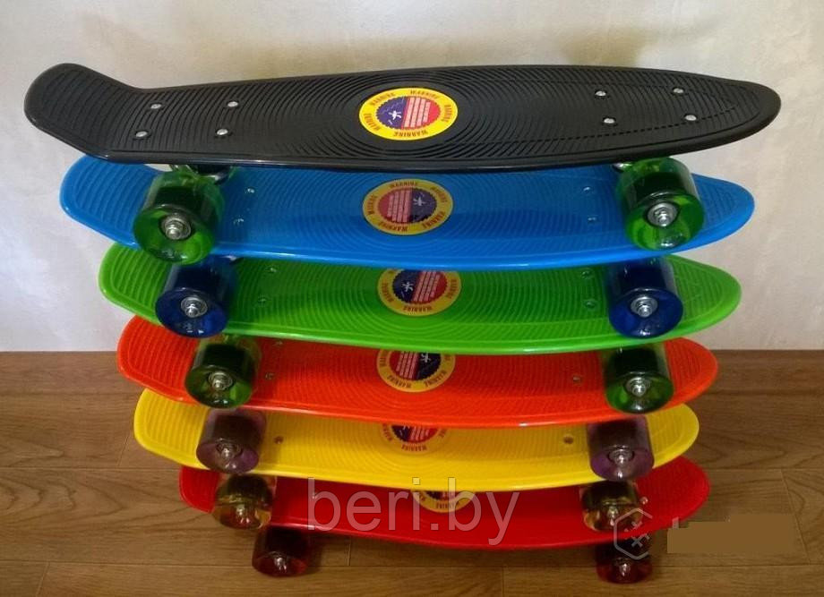 Скейтборд, пенниборд, пенниборд для начинающих Penny Board 56,5 см, арт 350-1 - фото 1 - id-p109234090