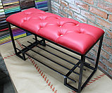 Банкетка с полками для обуви в стиле ЛОФТ VG002, фото 3