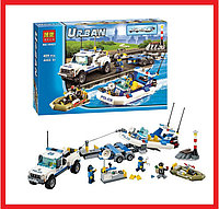 10421 Конструктор Bela "Полицейский патруль", 409 деталей, аналог LEGO City 60045