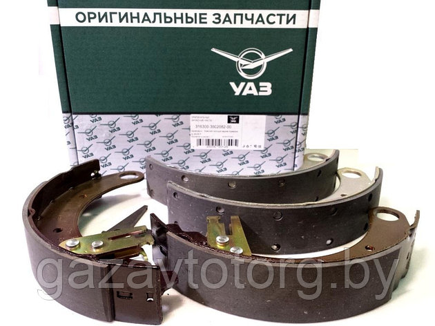 Колодки тормозные УАЗ-3163 Патриот задние (4шт.) с 2014г. Н/О, ОРИГИНАЛ, (ОАО УАЗ), 3163-3502082, фото 2