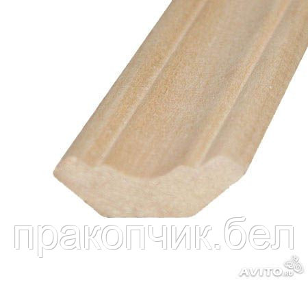 Плинтус потолка материал ольха цельный сорт 0 сечением 30х16 - фото 1 - id-p6102343
