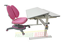 Растущая парта Picasso E201+стул Smart DUO MC204 розовый