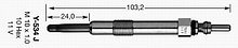 Свеча накала Опель, Фиат 1,9-2,4jtd