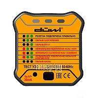 Тестер розеток и УЗО универсальный M6860, DIY, блистер, duwi