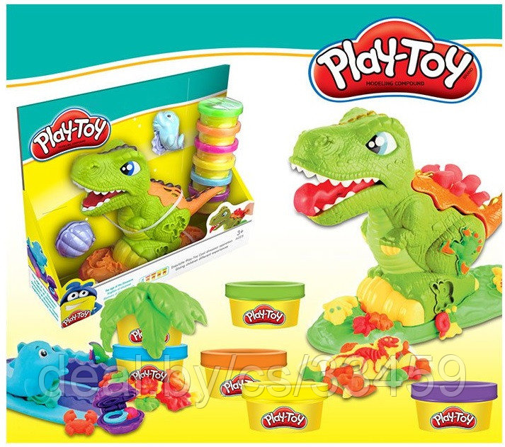 Набор пластилина Play Toy "Могучий динозавр"