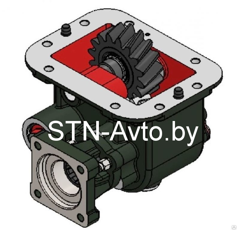 Коробка отбора мощности ГАЗ-3309, ГАЗ-3308 КОМ бензовоз 4509-4202010-09 фланцевое соединение - фото 9 - id-p109247077