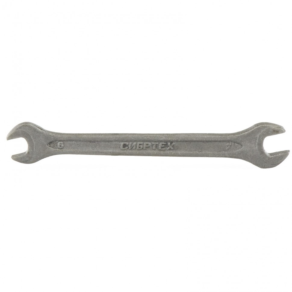 Ключ рожковый, 6 х 7 мм, CrV, фосфатированный, ГОСТ 2839 Сибртех