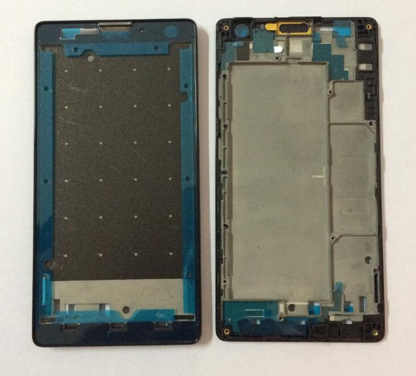 Рамка экрана (средняя часть) для Huawei Honor 3C (H30-U10), черная - фото 1 - id-p109283602