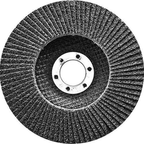 Круг лепестковый торцевой, конический, Р 80, 150 х 22,2 мм Сибртех