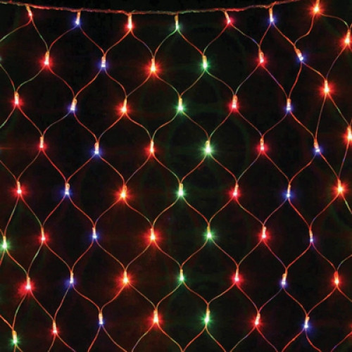 Новогодняя гирлянда 2,0 м * 2,0 м (сетка LED лампы разноцветные)
