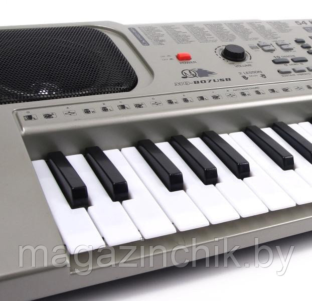 Детский электронный MP3 синтезатор пианино с микрофоном MQ-807 USB MP3 от сети купить в Минске - фото 1 - id-p2558639
