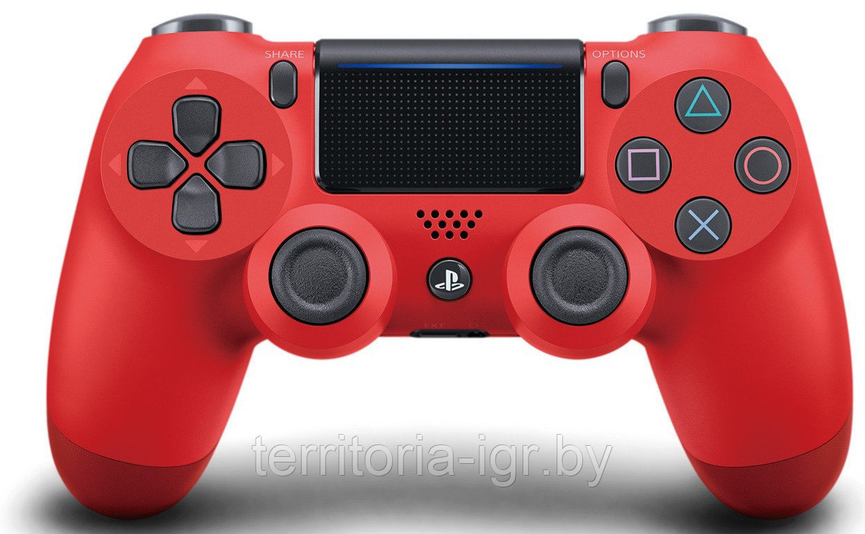 (PS4/PS5) Геймпад Sony DualShock 4 Wireless Controller Красный (RED) [CUH-ZCT2E] v2 Оригинал - фото 2 - id-p109297249