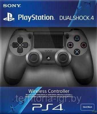 Геймпад Sony PS4 беспроводной  DualShock 4 V2 Wireless Steel Black Оригинал
