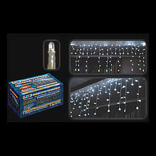 LED э.г. «Айсикл», ПВХ провод, 120 белых светодиодов, 2 шнура питания