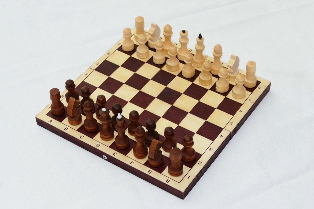 Шахматы ОРЛОВСКАЯ ЛАДЬЯ Шахматы обиходные лакированные с темной доской Р-11