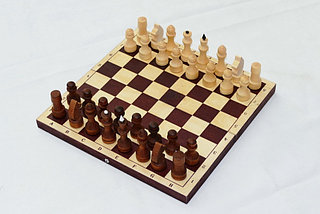 Шахматы ОРЛОВСКАЯ ЛАДЬЯ Шахматы обиходные парафинированные с темной доской Р-12