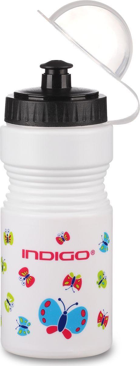Велобутылки INDIGO Вело фляга детская с защитой от пыли BUTTERFLY 550 мл - фото 1 - id-p109300702