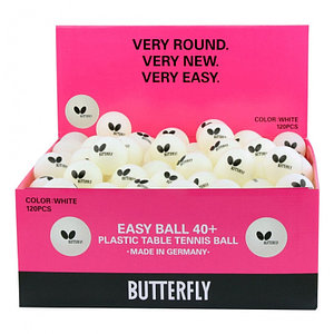 Мячи для настольного тенниса BUTTERFLY Мяч для настольного тенниса Butterfly Easy Ball 40+ POLY