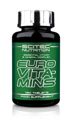 Витамины, минералы и жирные кислоты Scitec Nutrition Euro Vita-Mins 120 таб., фото 2