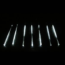 LED гирлянда Тающие Сосульки-трубки(белые) ширина 2м