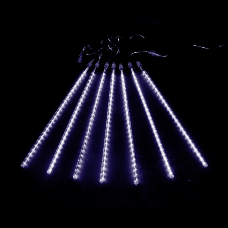 LED гирлянда "Сосульки-Трубки", белые, 7штх50см - фото 1 - id-p109308659