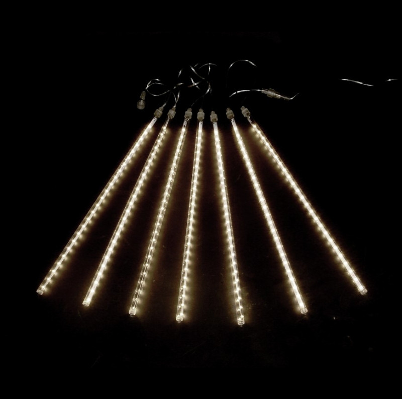 LED гирлянда "Сосульки-Трубки", тепло-белые, 7штх50см - фото 1 - id-p109308660