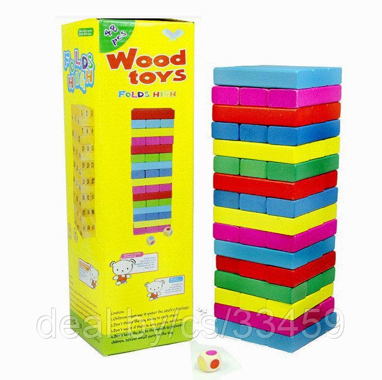 Падающая башня ( аналог Дженга) Wood Toys