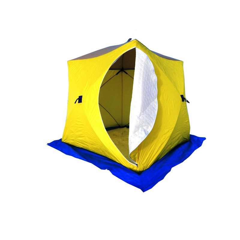 Палатка зимняя СТЭК КУБ 3 трехслойная (2.2х2.2х2.05м) - фото 3 - id-p109335469