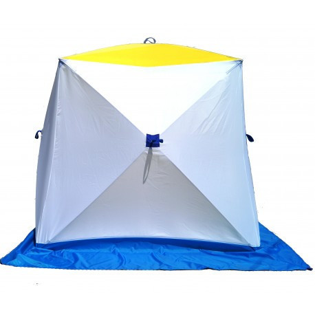 Палатка зимняя СТЭК КУБ 3 (трехслойная, дышащая) - фото 2 - id-p109338299