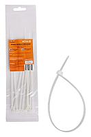 Стяжки (хомуты) кабельные 3,6*200 мм, пластиковые, белые, 10 шт. (ACT-N-05)