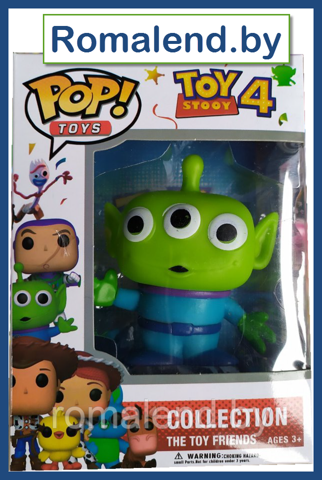 Игрушка Funko POP "История игрушек 4" Пришелец Squeeze Toy Aliens( Little Green Men)