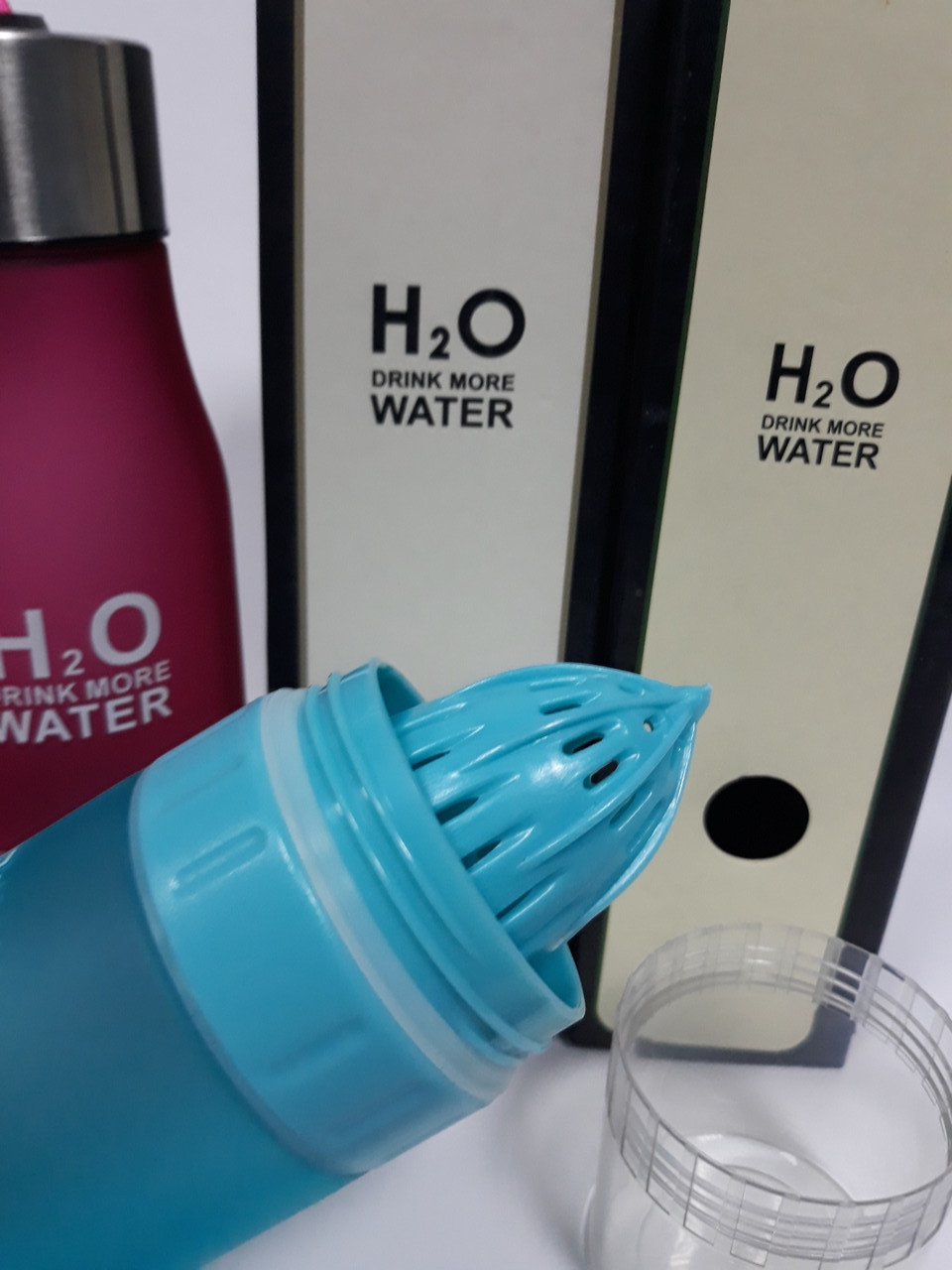 Бутылка соковыжималка H2O drink more water 650 ML - фото 3 - id-p109370970