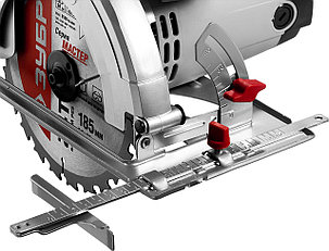 Пила циркулярная пропил 90°-64мм; 45°-43мм, 185x20мм, 4500об/мин, 1600Вт (ЗПД-1600) Зубр, фото 2