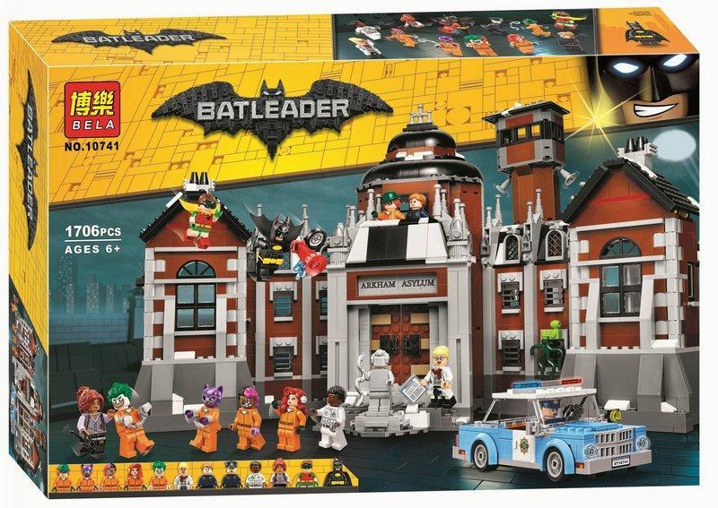 10741 Конструктор Bela "Лечебница Аркхэм", 1706 деталей, аналог Lego The Batman Movie 70912 - фото 1 - id-p109384563