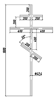 Крест семиконечный из трубы ø42.4