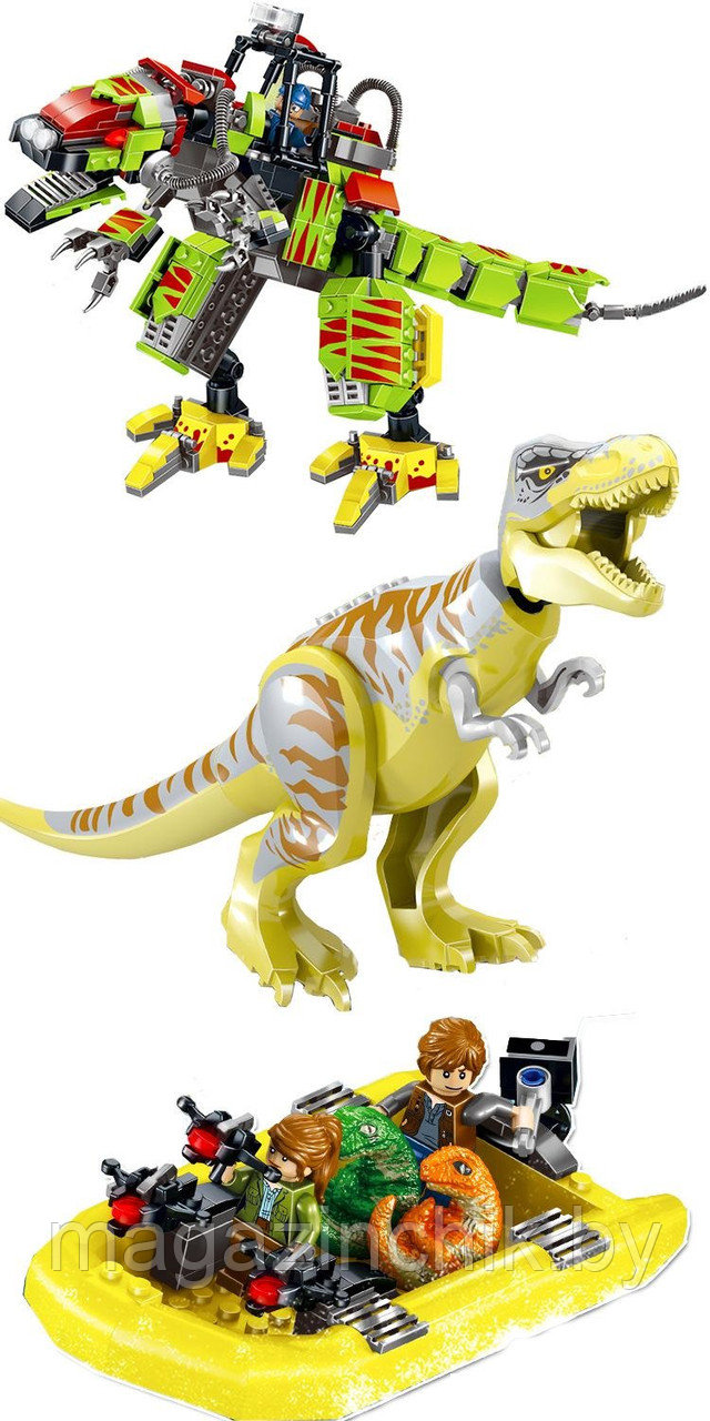 Конструктор Тираннозавр против робота, Мир Юрского Периода 82153, аналог Лего 75938 - фото 7 - id-p109387855