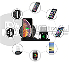 Беспроводное зарядное устройство FastCharge 3in1 Airрods iРhone Aррle Watch Чёрное, фото 6